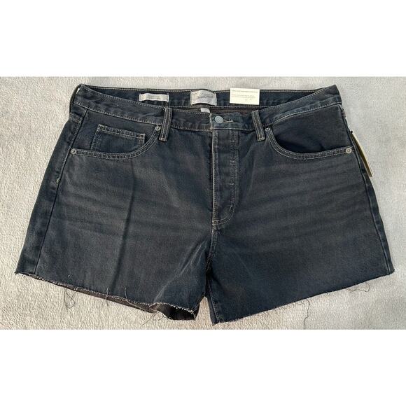 Universal Thread Pants - Universal Threads Women’s Black Mid-Rise 90s Baggy Denim Shorts Size 14